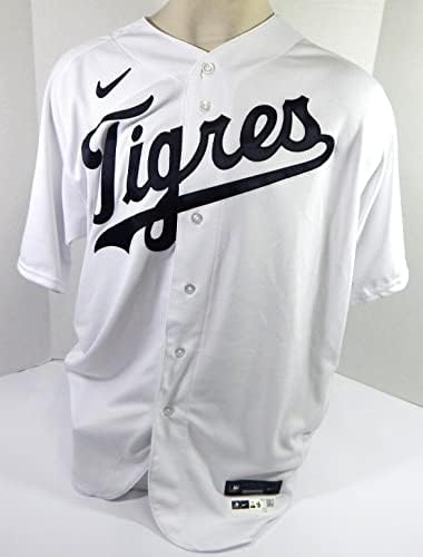 2022 Detroit Tigers Game Blank emitiu White Jersey El Tigres KB Patch 50 DP38780 - Jerseys MLB de jogo usado