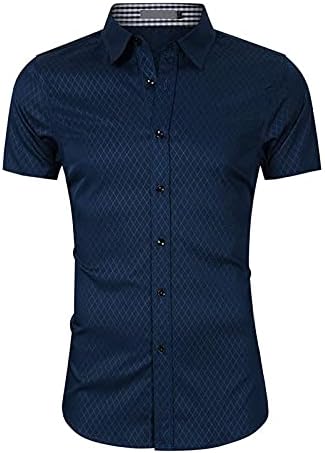 Imprimir tshirts Gents Slim Fit Summer V Neck Office Top acolhedor de botão clássico linho de túnica dianteiro de mangas curtas