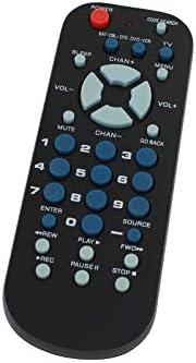 Substituição para o tamanho da palma do controle remoto universal do RCA de 3 dispositivos - compatível com o código remoto Sharp VCR - 0048