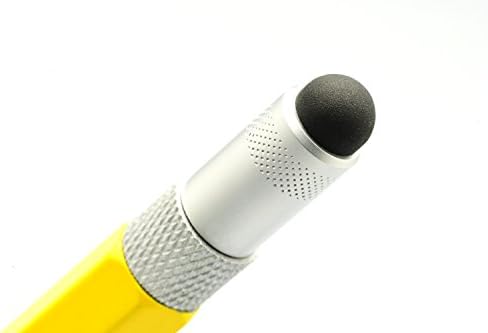 Chave de fenda Pocket Multi-Tool By Edgeworks-Ferramenta de DIY de alumínio multifuncional e resistente, com chave de fenda, caneta, nível de bolha, régua e phillips bit, idéia de presente exclusiva-amarelo