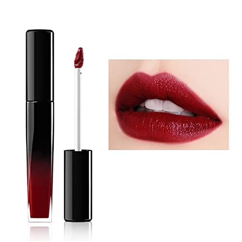 6 cores de veludo opcional Mattes Lip Soft Glaze hidratante Fácil de colorir Lip Lip Gloss Longo Longo Lipstick 9ml