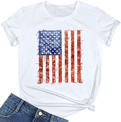 New Day Womens Shirt Womens America Flag PRIMA