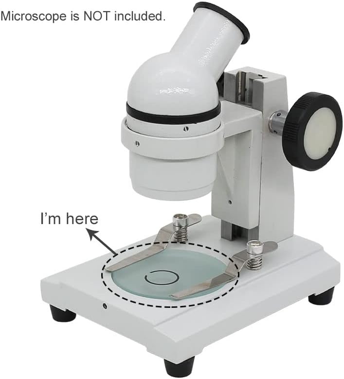 Acessórios para microscópio de laboratório Microscópio estágio de trabalho Placa translúcida da placa de trabalho fosca