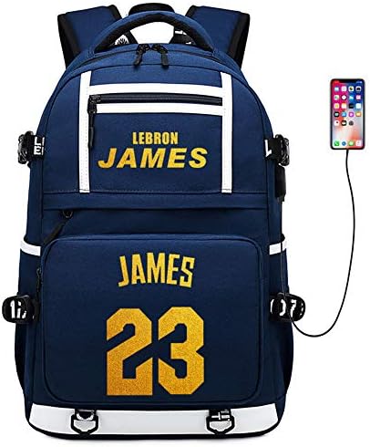 A estrela do jogador de basquete de Shangying's Store James Multifunction Backpack Fãs de Bag Daypack