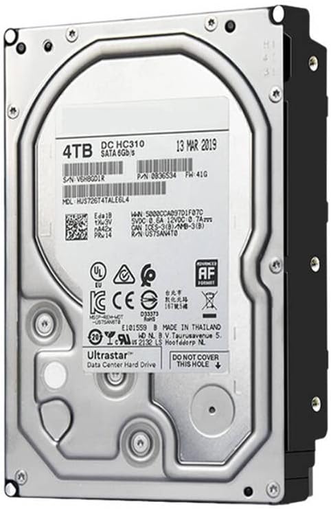 HDD para 4TB 7,2k 3,5 SAS 12 GB/S 256MB 7200RPM para disco rígido interno para Enterprise HDD para HUS726T4Tal5204