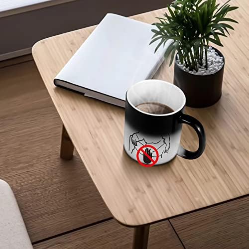 Aokley Barry Wood caneca, caneca de café em mudança de calor, caneca rude engraçada, mensagem de presentes de novidades aparece quando