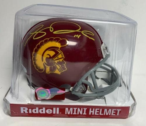 Sam Darnold assinou a USC Trojans Mini -Helmet PSA AJ41874 - Capacetes da faculdade autografados