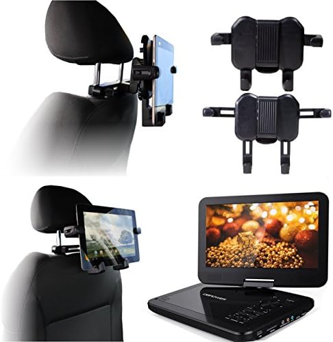 Navitech em carro portátil DVD Player Cabeça Rest/Areto da cabeça/suporte compatível com o Doppio Lettore 10.1