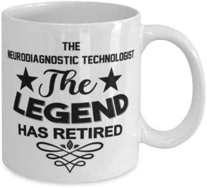 Tecnólogo Neurodiagnóstico MUG, The Legend se aposentou, idéias de presentes exclusivas para neurodiagnostic, Coffee Coffee Canek Tea