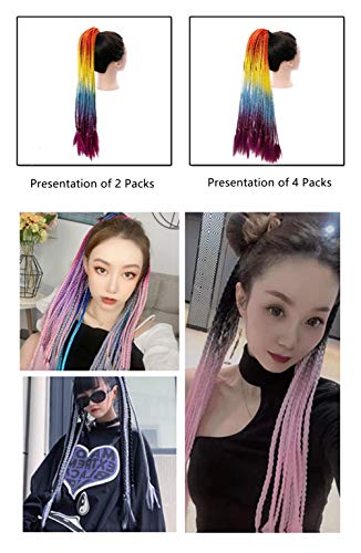Xinni 2pack/lote 12strands/pacote micro torção crochê tranças de cabelo 22,8 polegadas
