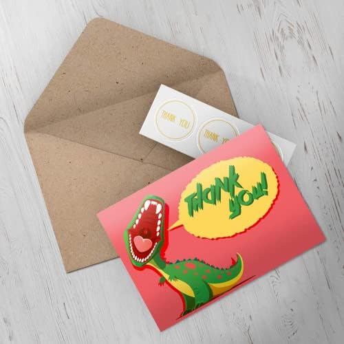 Mdmprint Cards de agradecimento, inclui cartões em branco e envelopes com adesivos, 4 x 6, nosso novo design sazonal