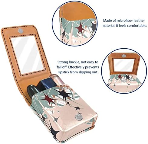Bolsa de batom de batom de maquiagem de oryuekan com espelho portátil de armazenamento portátil de armazenamento de bato