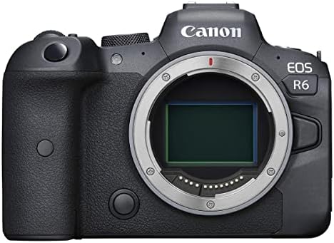 Canon EOS R6 Pacote de corpo da câmera digital sem espelho com bolsa, cartão SD de 64 GB, bateria extra, alça de mão,