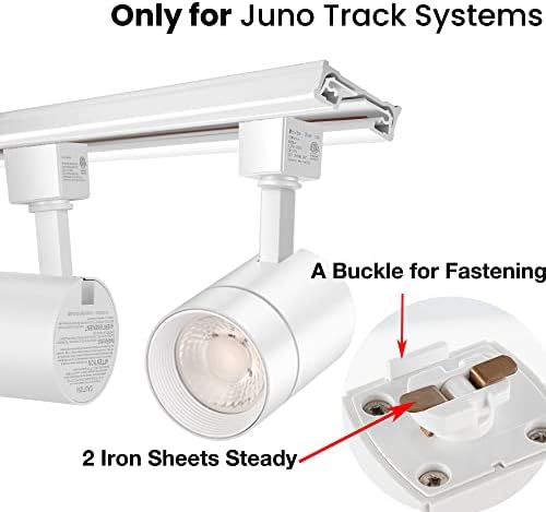 Cabeças de iluminação de pista de LED reduzidas para a pista de Juno, Alampever 12w, 1000lm, CRI90, acabamento branco, 4000k Cool