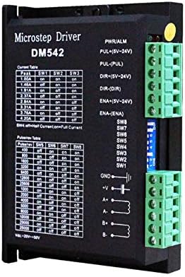 Eason CNC Driver do motor de passo DM542 DC20-50V 2-FASE 128 Subdivisão para Nema 17, 23, 42 Série Motor de Stepper Motor CNC Microsteping