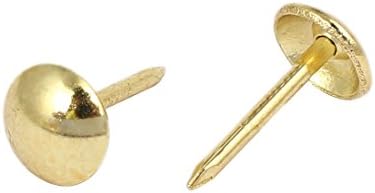 Aexit mobiliário doméstico unhas, parafusos e prendedores de renovação do polegar tack unhas pin pino de ouro 8 mm x porca