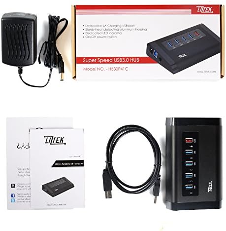 Liztek USB 3.0 Hub de 4 portas até 5 Gbps de taxas de transferência