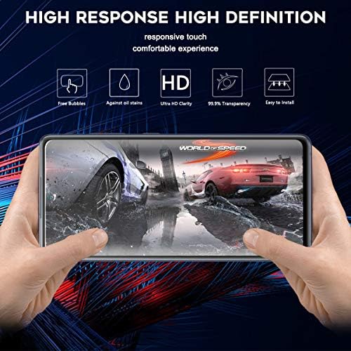 OrZero compatível para Samsung Galaxy S20 Fe 5g Protetor de tela de vidro temperado, 9 Dração HD Anti-Scratch