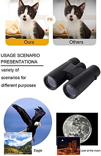 Binóculos de 48x18 para adultos, HD Vision Outdoor e Binocular de observação de observação de pássaros, lente FMC PRISM FMC, neblina