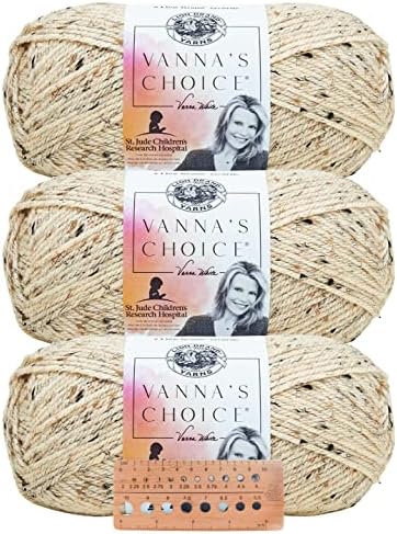 Lion Brand Yarn - Vanna's Choice - 3 pacote com bitola de agulha