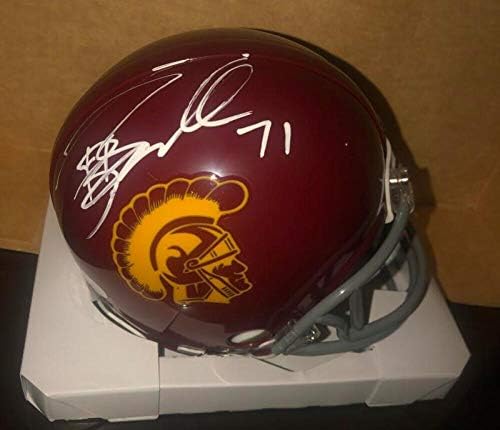 Tony Boselli USC Trojans assinou Riddell Mini Capacete JSA COA WPP910955