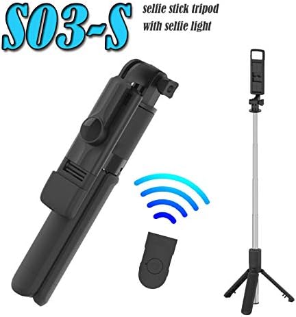 Kbree Bluetooth Selfie Stick enche Light Selfie Stand Stand para transmissão ao vivo fotografia horizontal e fotografia