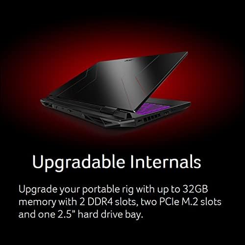 Acer Nitro 5 AN515-58-725A Laptop para jogos | Intel Core i7-12700H | Nvidia GeForce RTX 3060 GPU | 15,6 FHD 144HZ 3MS IPS Display