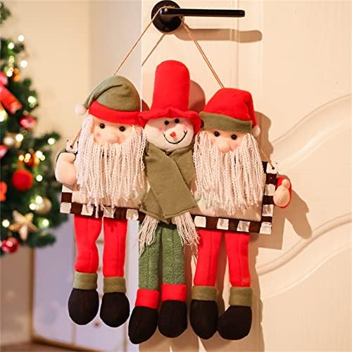 QBOMB Papai Noel, boneco de neve de rena de rena de decoração de decoração de decoração em casa figuras de festas de