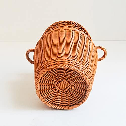Sorakey Rattan tecido de cesta de flores vaso de vaso de vaso de vaso de estar decoração de janela de maçã cebola batata