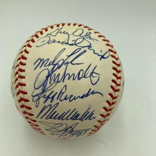 1992 Atlanta Braves NL Champs Team assinou a World Series Baseball JSA COA - Bolalls autografados