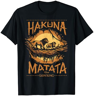 Disney the Lion King Live Action Hakuna matata Sunset Poster Camiseta