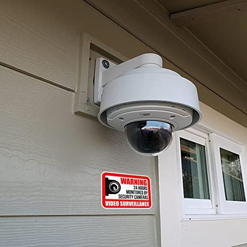 10x Video Camera Vigilância Pacote de Aviso de Aviso - Home Outdoor Use Indoor Use CCTV Security Security Secrether Vinyl