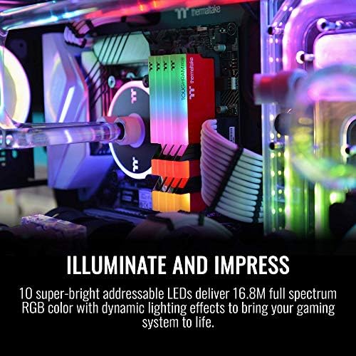 Thermaltake resistente RGB DDR4 3600MHz 16 GB 16,8 milhões de cores RGB Alexa/Razer Chroma/5V Motherboard RGB Syncable