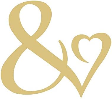 Ampérs e com recorte de coração inacabado símbolo de sinal de madeira do dia dos namorados decoração de casamento símbolo de tela em forma de mdf estilo 1