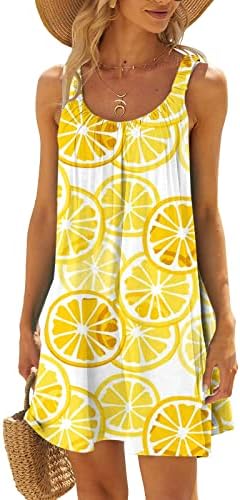 Vestido de vestido solto de verão feminino cobertura de praia curta cami mini vestidos flora