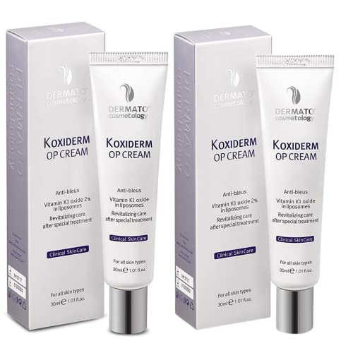 ANACIS VITAMINA K1 Oxiderm Cream Minimizando a aparência de cicatrizes antigas e novas, olheiras escuras, hematomas, varizes, purpura