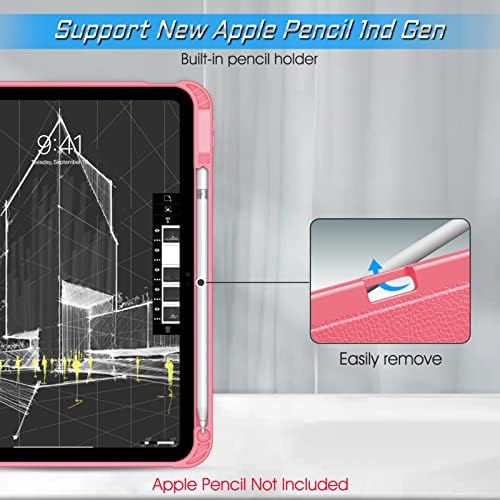 Caso de suporte magnético da fintie para iPad 10th Generation 10,9 polegadas comprimido - ângulos múltiplos Tampa de TPU suave à