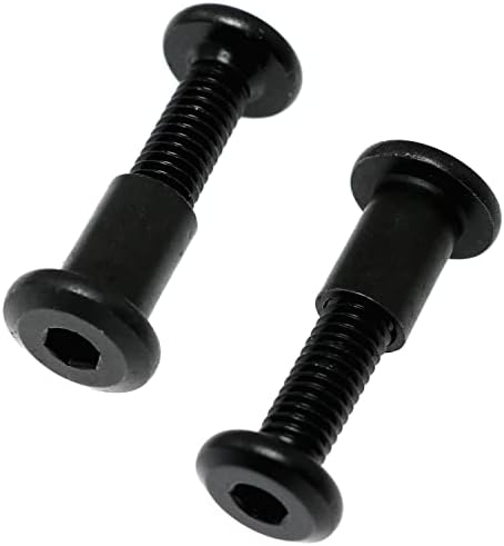 Posto de parafuso para orifício de 5/16 polegadas DZS elec 10 conjuntos M6x25mm preto macho de aço carbono fivela parafusos de