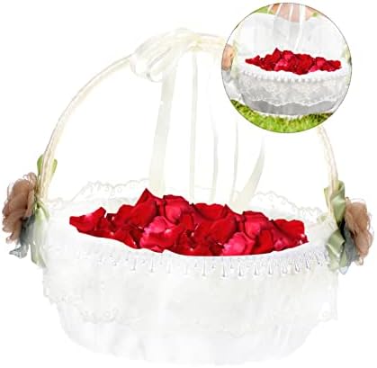 Yardwe 4pcs cesto de flores dama de honra Estilo ocidental Cetim Supplies de casamento