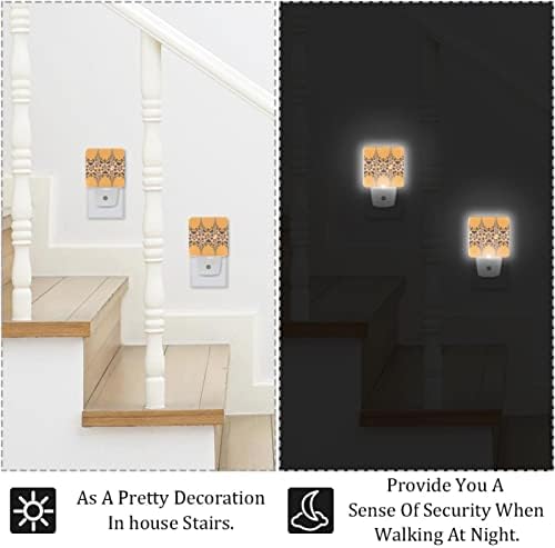 Peach LED Night Light, Kids Nightlights for Bedroom Plug in Wall Night Lamp brilho ajustável para escadas do quarto