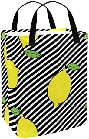 LIMON BLACK Black Padrão Print Print Collapsible Laundry Horse, 60l de lavanderia à prova d'água de lavagem de roupas de roupas de roupas para o dormitório quarto do banheiro