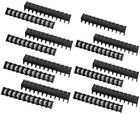 X-Dree 15pcs LW1C AC 300V 15A 7,62 mm Pitch 11p parafuso Terminal Block Strip Barreira (15pcs LW1C AC 300 ν 15A 7,62mm