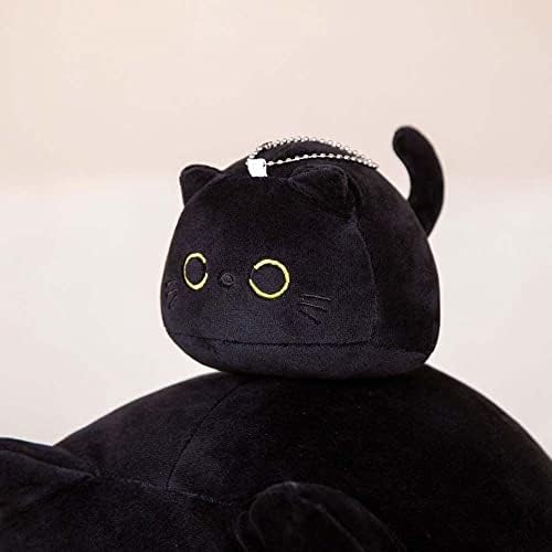 BYBYCD CAT PLUSH DOLL CRILHO CRILHO PLUSH PLUSH PLUSHOW Fuzzy Animal Home Decoration Animal Plelight Peluche Black Cat Toys de pelúcia