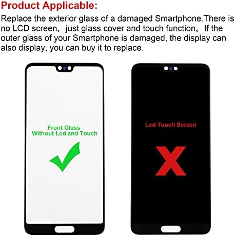 Swark Tela Front Glass Exterior Painel Lens Substituição +OCA Compatível com Nokia 5.4 TA-1333, TA-1340, TA-1337,