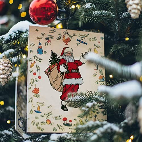 Origach Christmas Papai Noel Carimbos transparentes de silicone para fazer cartas de decoração e scrapbooking de bricolage