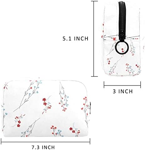 Bolsa de maquiagem de viagem de flores bolsa de viagem de higieness para mulheres para meninas Bolsa de organizador de acessórios para