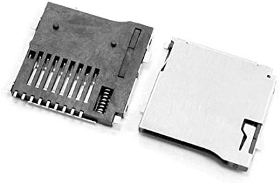 QMSELLY 10 PCS Spring carregada Push/Push Micro SD Transflash Memory Card Socket Slot