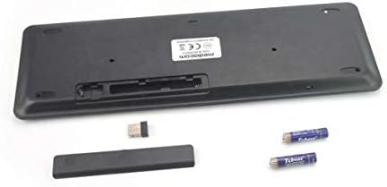 Teclado de onda de caixa compatível com Dell Latitude 7430 2-em-1-Mediane Keyboard com Touchpad, USB FullSize Teclado PC TrackPad sem fio para Dell Latitude 7430 2-1-Jet Black