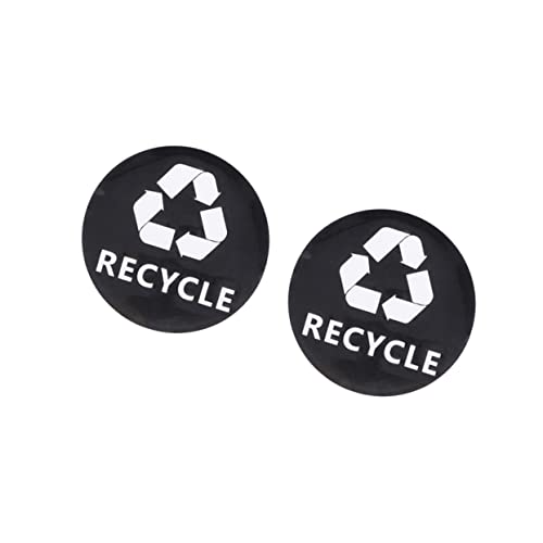 Doitool calcomanias para carro sinal de carro preto símbolo de logotipo de reciclagem Incentive os adesivos de reciclagem de