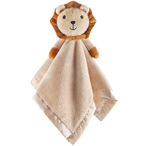 Pro Goleem Loveys for Babies - Soft Security Blanket Baby Snuggle Toy Recém -nascidos Bichos de pelúcia Presentes para meninos e meninas, leão de 16 polegadas